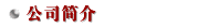 公司简介