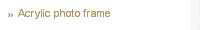 Acrylic photo frame