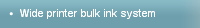 Wide printer bulk ink system