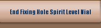 End Fixing Hole Spirit Level Vial