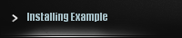 Installing Example