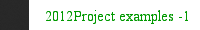 2012Project examples -1