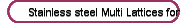 Stainless steel Multi Lattices fondue （hot pot）fire pot