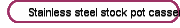  Stainless steel stock pot casserole container