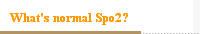 What's normal Spo2?