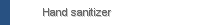 Hand sanitizer