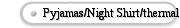 Pyjamas/Night Shirt/thermal