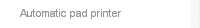 Automatic pad printer
