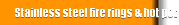 Stainless steel fire rings & hot pot ring built-in table