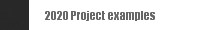 2020 Project examples