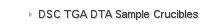 DSC TGA DTA Sample Crucibles