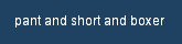 pant and short and boxer 