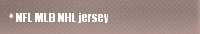 NFL MLB NHL jersey 