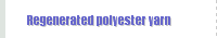 Regenerated polyester yarn 