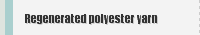 Regenerated polyester yarn 
