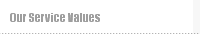 Our Service Values